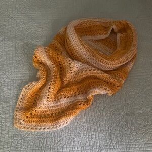 Chic Crochet Scarf in Warm Tones